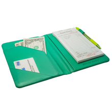 Load image into Gallery viewer, Server Books in Irish Green for Restaurant Servers on St. Patty's Day