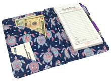 Load image into Gallery viewer, SERVER BOOK™ Patterns 8" x 5" Server Organizer - Tribal Turtle Pattern