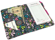 Load image into Gallery viewer, SERVER BOOK™ Patterns 8" x 5" Server Organizer - Dragonflies and Flowers