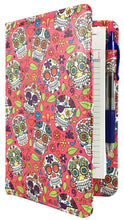 Load image into Gallery viewer, SERVER BOOK™ Patterns 8" x 5" Server Organizer - Pink Sugar Skulls