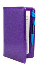 Load image into Gallery viewer, Potion Purple Server Books - Sparkle Glitter Waitress Organizers