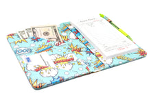 Load image into Gallery viewer, SERVER BOOK™ Patterns 8&quot; x 5&quot; Server Organizer - Comic Book Superheroes!