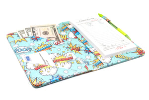 SERVER BOOK™ Patterns 8" x 5" Server Organizer - Comic Book Superheroes!