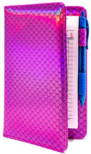 Load image into Gallery viewer, SERVER BOOK™ Metallic Collection 8&quot; x 5&quot; Server Organizer - Pink Mermaid