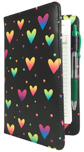 SERVER BOOK™ Patterns 8" x 5" Server Organizer - Rainbow Hearts