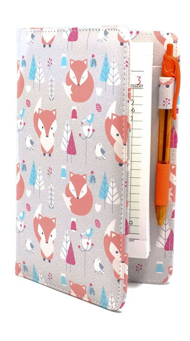 SERVER BOOK™ Winter Snow Fox Pattern Cute Server Book for Waitresses